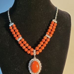 Red Jasper Beaded Necklace